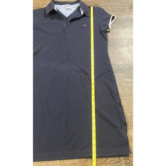 Vintage Tommy Hilfiger Polo Shirt Dress Women's M Blue Short Sleeve Y2K - Picture 4 of 9